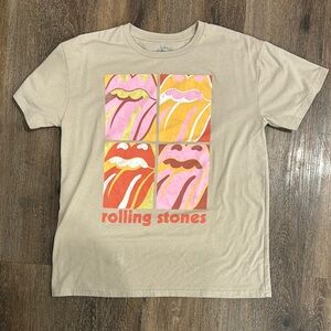 Rolling Stones Graphic Tee - Beige